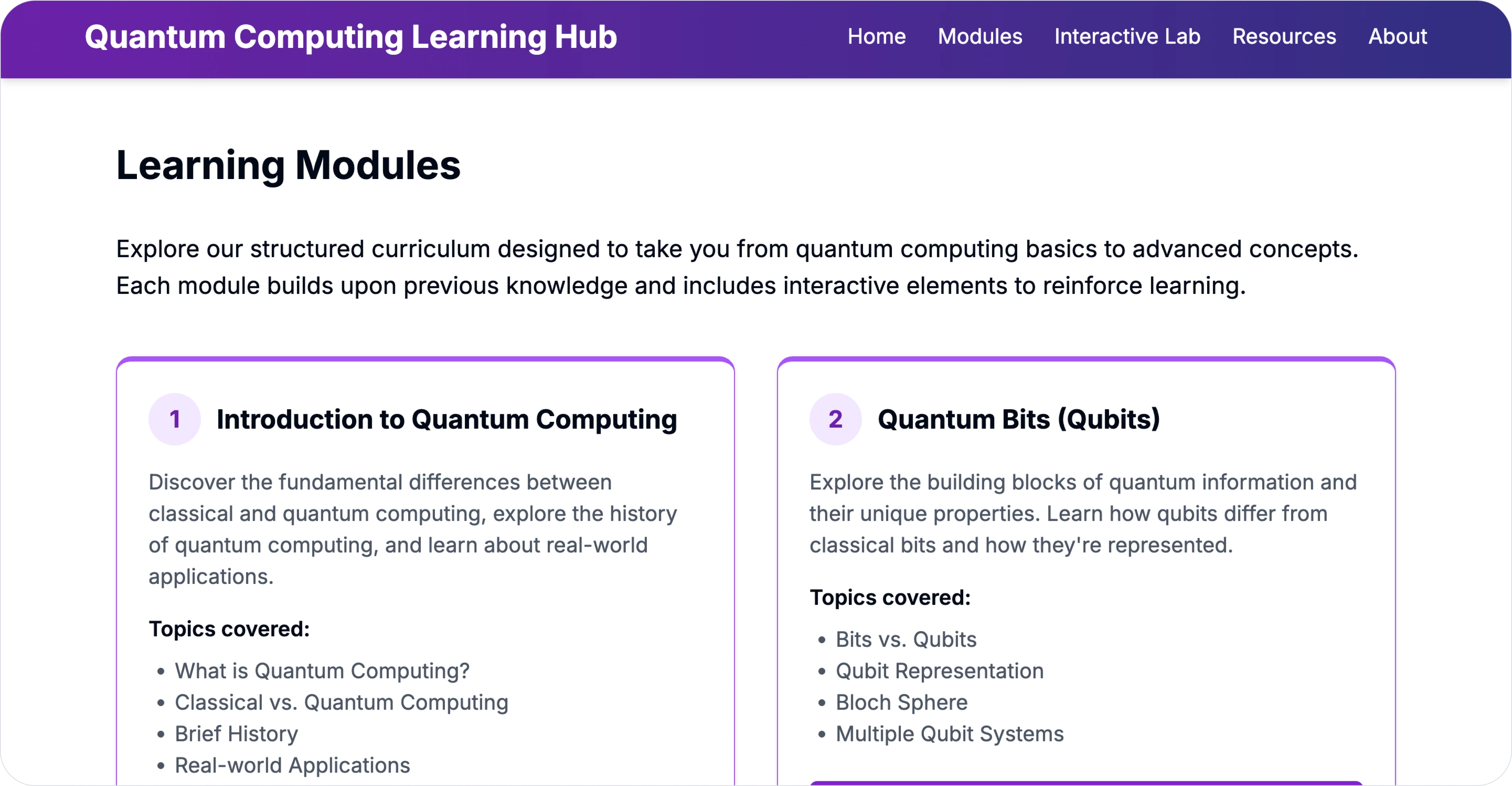 Manus Quantum Computing Learning Hub